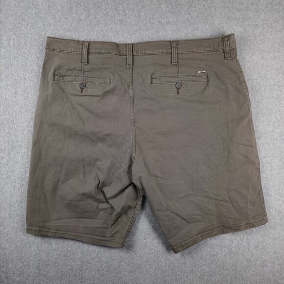 Signature Levi Strauss Shorts Mens Size 44 Gray Flat Front Heavyweight Chino - Picture 2 of 14
